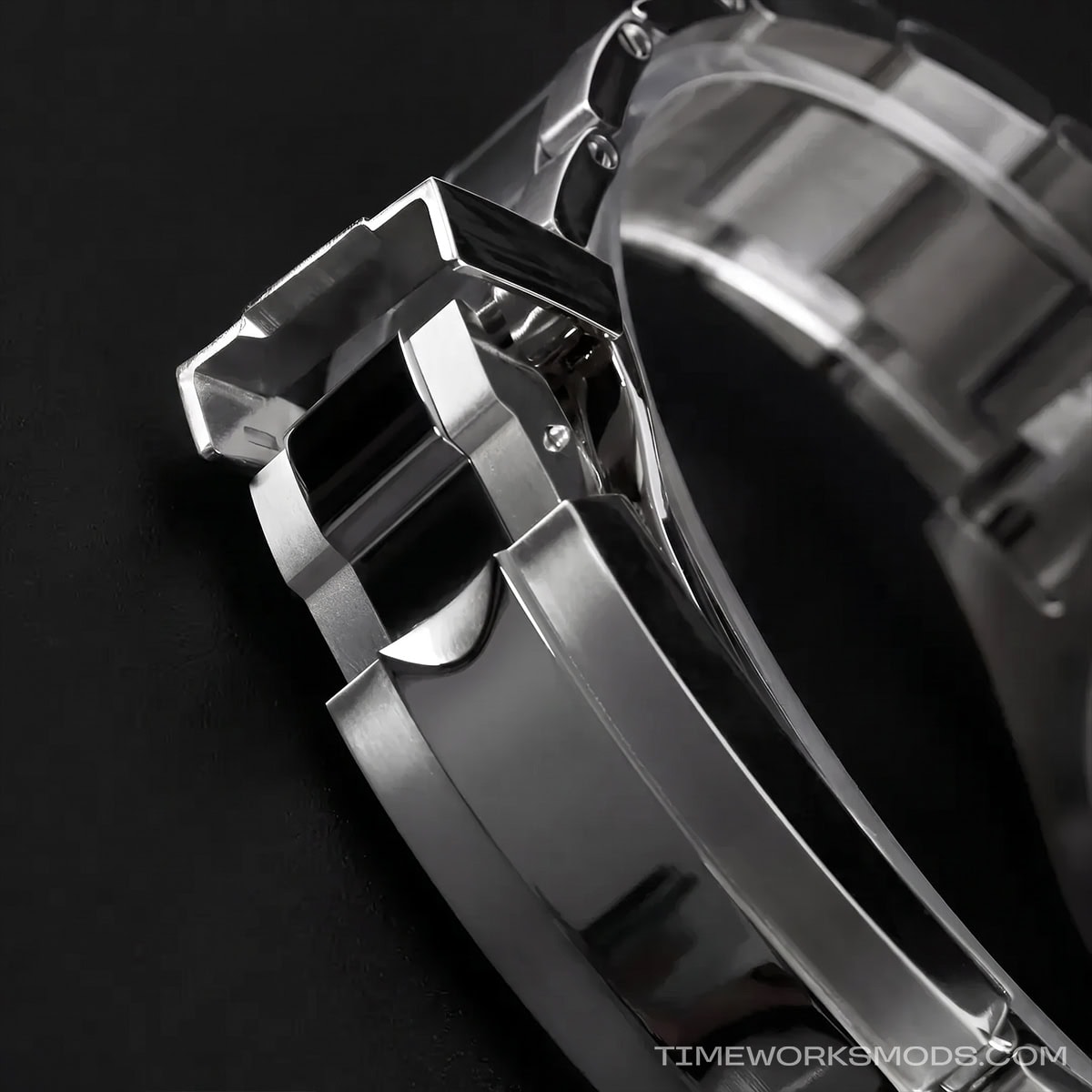 Faltschließe aus Edelstahl für ein Uhrenarmband