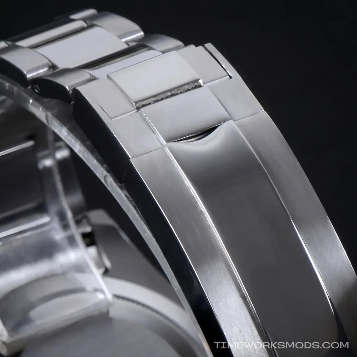 Faltschließe aus Edelstahl für ein Uhrenarmband