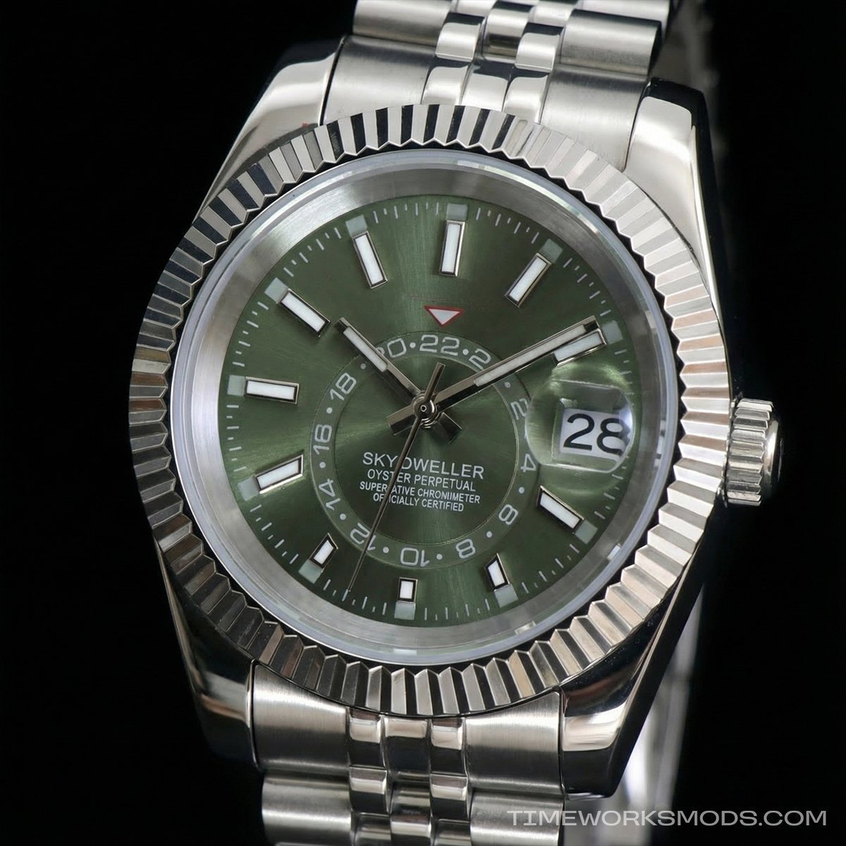 Seikojust Sky Dweller Olive Green - Imagen 3