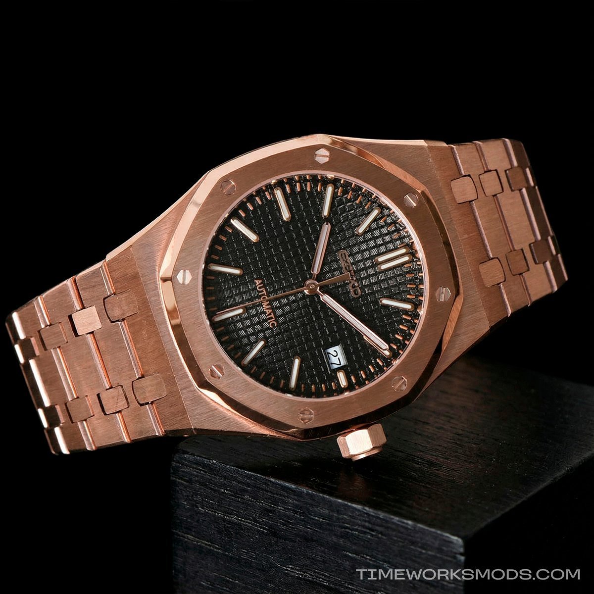 Royal Seikoak Rose Gold Black - Imagen 4