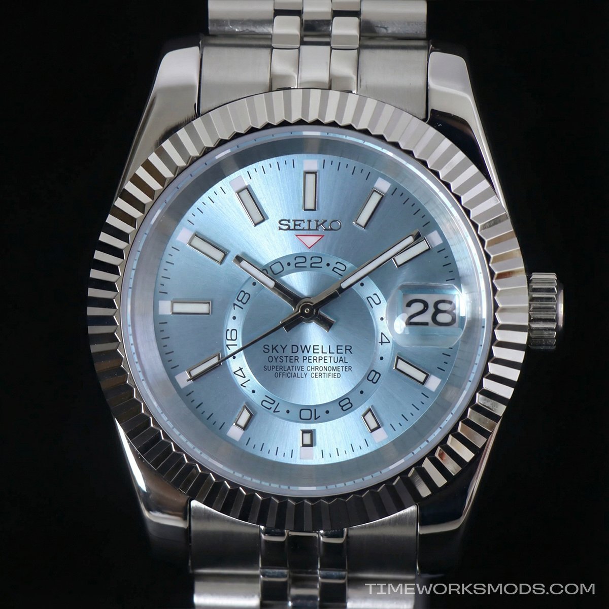 Seikojust Sky Dweller Light Blue - Imagen 4