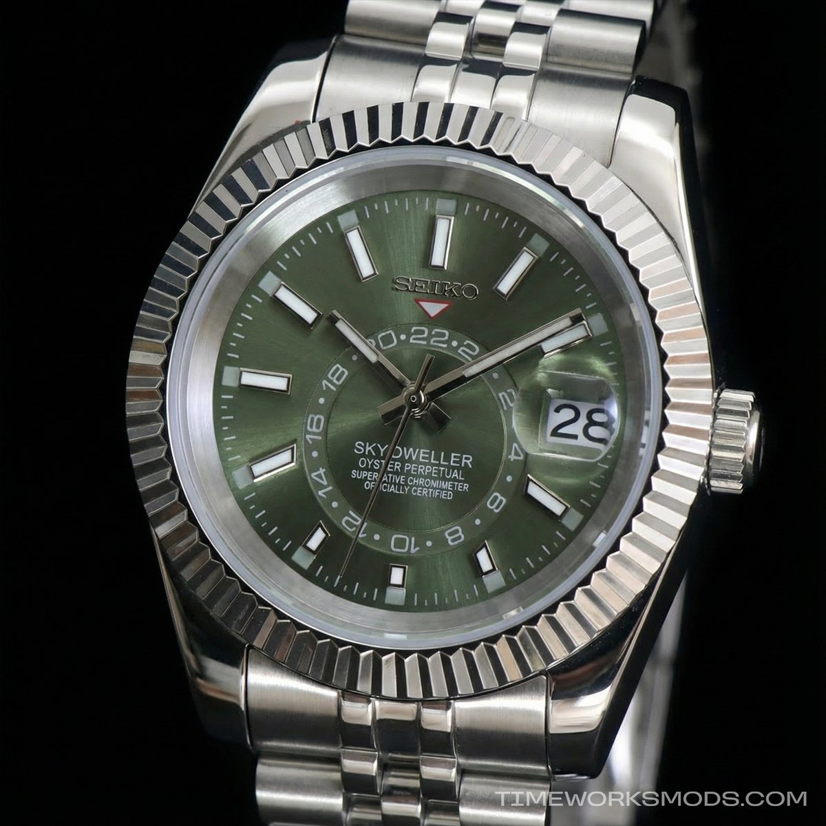 Seikojust Sky Dweller Olive Green - Imagen 3