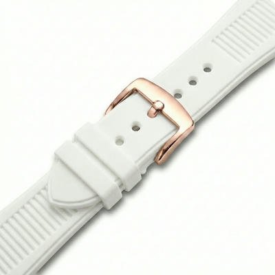 White Rubber Rose Gold