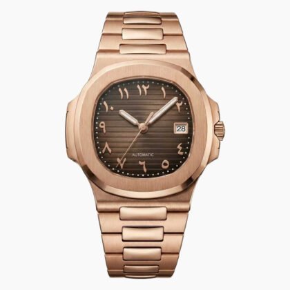Nautiko Rose Gold Arabic Brown