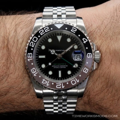 Orologio GMT-Master II in acciaio al polso